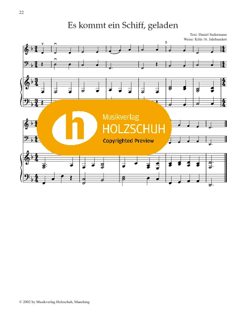 Es kommt ein Schiff, geladen